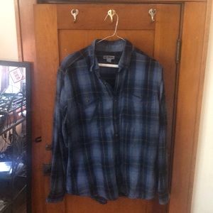 Blue and Black Button Down